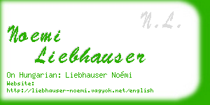 noemi liebhauser business card