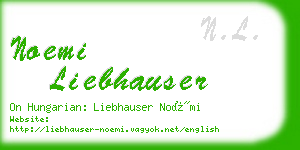 noemi liebhauser business card